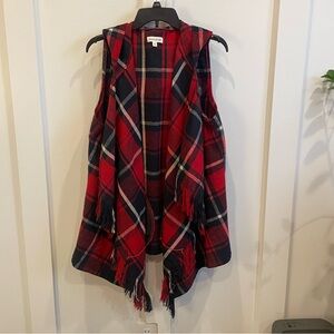 Rewind Red and Black Checkered Vest